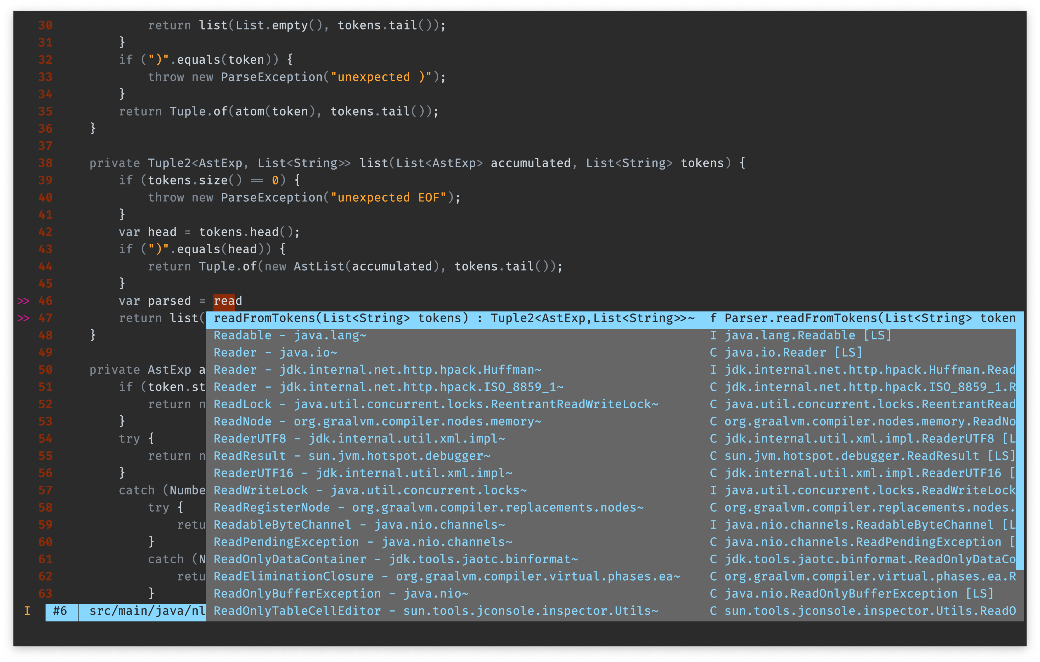 Java with completions in Vim