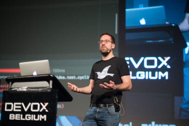 Me presenting EqualsVerifier at Devoxx 2017