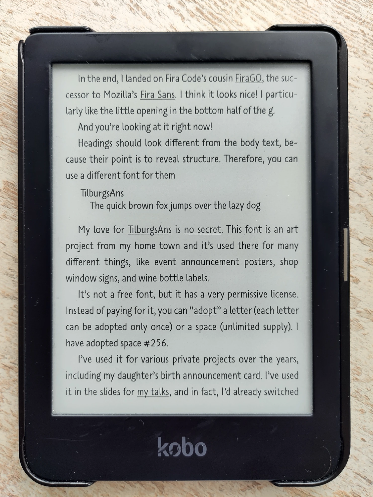 An article on my Kobo set in TilburgsAns